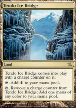 Tendo Ice Bridge - Foil Betrayers Magic mtg Heavy Play, English x1 - Image 1