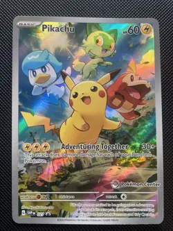 Pikachu - 027 (Pokemon Center Exclusive) Sv: Scarlet & Violet Promo Cards Holo - Image 1