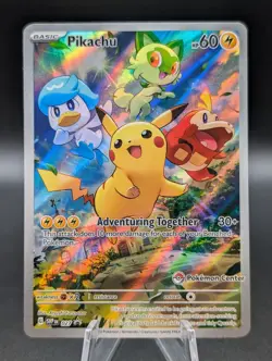 Pikachu - 027 (Pokemon Center Exclusive) 027 Sv: Scarlet & Violet Promo - Image 1