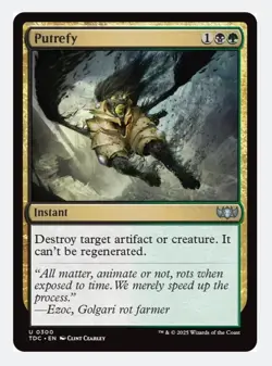 Putrefy | MTG Tarkir TDC | Golgari Removal EDH Pioneer Modern Staple | NEW NM - Image 1