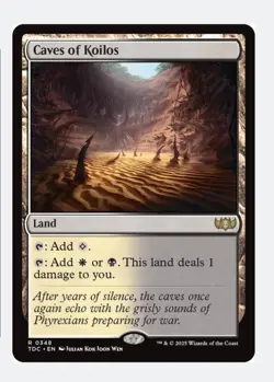 Caves of Koilos | MTG TDC | Orzhov White Black Pain Land | Rare | NEW NM - Image 1
