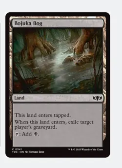 Bojuka Bog | MTG TDC Tarkir Dragonstorm | Black Land Exile Graveyard | NEW NM - Image 1