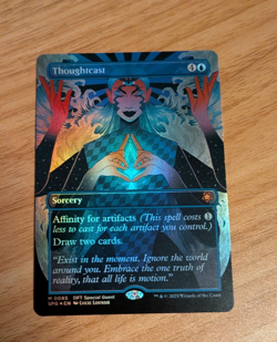 MTG Thoughtcast Aetherdrift Special Guests NM Borderless FOIL - Image 1