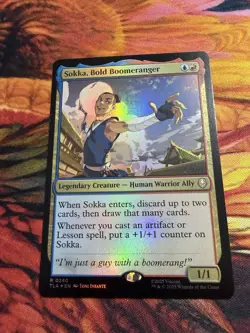 Sokka, Bold Boomeranger - Foil Avatar MTG - Image 2
