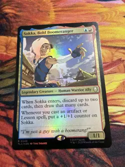Sokka, Bold Boomeranger - Foil Avatar MTG - Image 3