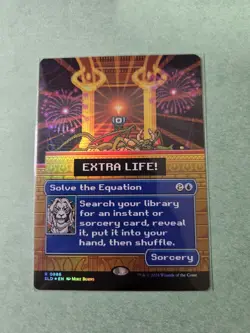 Solve the Equation - Secret Lair Drop - Rainbow Foil - NM - MTG - SLD - Image 1