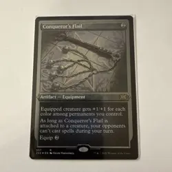 1x Conqueror's Flail - Foil Etched Light Play, English Double Masters 2022 MTG M - Image 1