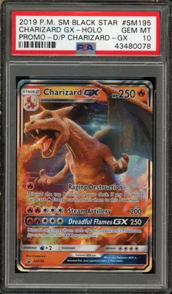 PSA 10 Charizard GX Detective Pikachu Holo 2019 Black Star Promo SM195 Pokemon - Image 1