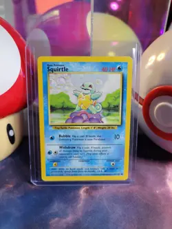 Squirtle 63/102 Pokemon TCG Base Set Unlimited Regular Common MP - Image 1