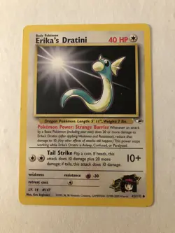 Pokemon TCG Erika's Dratini Gym Heroes Unlimited 42/132 - Image 1