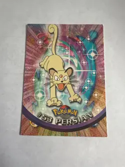 Topps Pokemon Persian #53 TV Animation Edition Non Holo Green Logo 1999 NM - Image 1