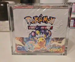 Pokemon Surging Sparks Sealed Booster Box With Acrylic Case - Image 1