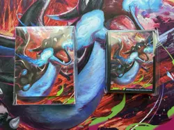 Pokemon MEGA CHARIZARD UPC ACCESSORIES; PLAY MAT/DECK BOX/SLEEVES/DICE/COIN - Image 2