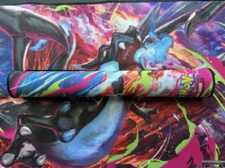 Pokemon MEGA CHARIZARD UPC ACCESSORIES; PLAY MAT/DECK BOX/SLEEVES/DICE/COIN - Image 3