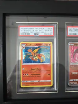 2022 POKEMON BLACK STAR PROMO #SWSH075 SPECIAL DELIVERY CHARIZARD HOLO PSA 10 - Image 1