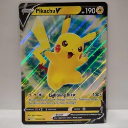 Pokemon Pikachu V SWSH198 Oversize Jumbo Official Promo Near Mint - Image 1