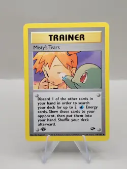 Pokemon 1st Edition Misty's Tears Uncommon Gym Challenge 118/132 - Image 1