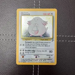 Pokemon TCG - Chansey - 3/130 - Base Set 2 - MP/LP Holo Rare (2000) - Image 1
