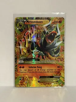 Pokemon TCG M Houndoom EX 22/162 XY Breakthrough Holo MP - Image 1