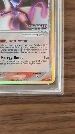 PSA 9 2005 POKEMON EX DELTA SPECIES MEWTWO- REV HOLO #12 - Image 3