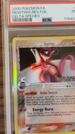 PSA 9 2005 POKEMON EX DELTA SPECIES MEWTWO- REV HOLO #12 - Image 5