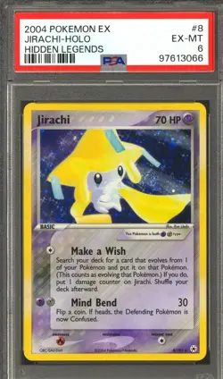 Pokemon EX Hidden Legends Jirachi 8/101 PSA 6 - Image 1