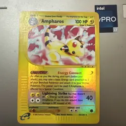 2002 Pokemon TCG - Ampharos - 34/165 - Rare - Reverse Holo - Expedition LP - Image 1