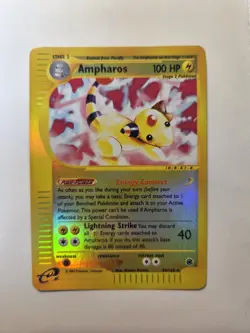 2002 Pokemon TCG - Ampharos - 34/165 - Rare - Reverse Holo - Expedition LP - Image 1