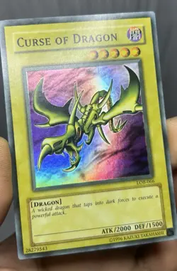 Yu-Gi-Oh! Curse Of Dragon LOB-066 Super Rare Slightly FADED -NM - Image 1