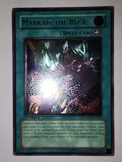 Yu-Gi-Oh! MISPRINT GREY Mark of the Rose CSOC-EN047 Ultimate Rare 1st Edition LP - Image 3