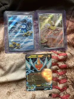 Pokemon TCG 1 Illustration Rare & 3 Ex Holo Cards Near Mint Condition - Image 1