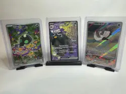 Lot of 3 Ultra/Illustration Rare Pokemon TCG Cards, Full Art, English, Holo NM - Image 1