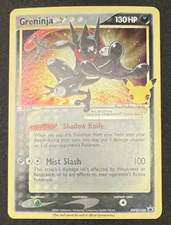 Greninja Gold Star SWSH144 25th Anniversary Celebrations Holo Promo Pokemon TCG - Image 1