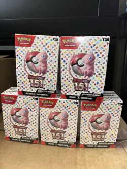 Pokemon TCG Scarlet and Violet 151 Booster Bundle Lot Of 5 New Factory Sealed - Image 1