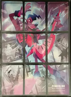 Disney Lorcana Fabled Complete Set Of 9 Powerline Art & App Puzzle Random Back - Image 1