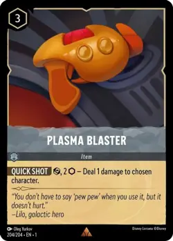 1x Plasma Blaster - 204/204 - Rare - Cold Foil NM-Mint Disney Lorcana: The First - Image 1