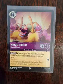 Disney Lorcana The First Chapter Magic Broom Bucket Brigade Foil 47/204 - Image 3
