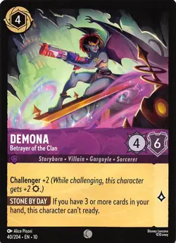 Demona Betrayer of the Clan 40/204 Whispers in the Well Disney Lorcana - Image 1