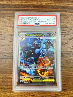 Pokemon 2025 Mega Charizard X ex 125/094 SIR Phantasmal Flames GEM MINT PSA 10 - Image 1