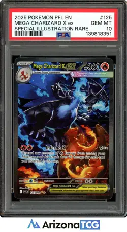 Pokemon 2025 Mega Charizard X ex 125/094 SIR Phantasmal Flames GEM MINT PSA 10 - Image 1