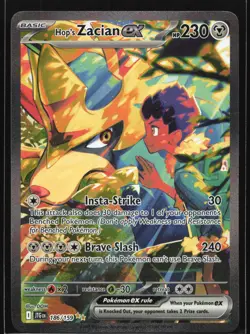 Hop's Zacian ex 186/159 Journey Together Special Illustration Rare Pokemon Card - Image 1