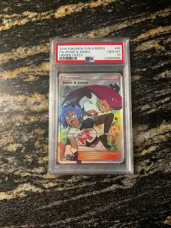 PSA 10 Jessie and James Full Art 68/68 Hidden Fates Pokemon Card 2019 GEM MINT - Image 1