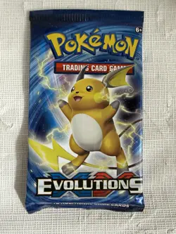 2016 Pokemon TCG XY Evolutions Factory Sealed Booster Pack - Raichu Artwork - Image 2