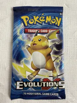 2016 Pokemon TCG XY Evolutions Factory Sealed Booster Pack - Raichu Artwork - Image 2