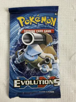 2016 Pokemon TCG XY Evolutions Factory Sealed Booster Pack - Blastoise Artwork - Image 2