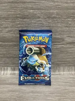 Pokemon TCG XY Evolutions Booster Pack - Factory Sealed - Blastoise Artwork 2016 - Image 1