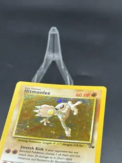 Hitmonlee - 7/62 - Fossil 1999 - WOTC - Holo Rare - LP/MP - Pokemon TCG Card - Image 2