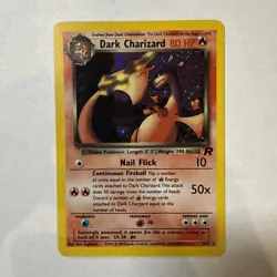 Pokemon TCG Team Rocket Returns Dark Charizard 4/82 Holo Rare - Image 1