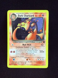2000 Dark Charizard 4/82 Team Rocket Holo Rare Vintage Pokemon TCG WoTC - Image 1