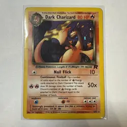Pokemon TCG Team Rocket Returns Dark Charizard 4/82 Holo Rare - Image 1
